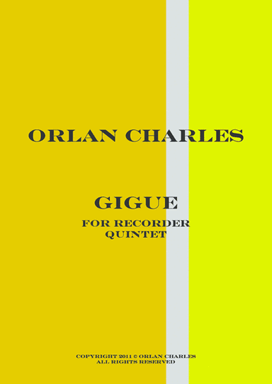 Gigue - for recorder quintet