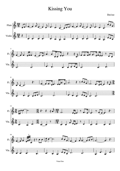 I'm Kissing You (arr. Vittari Duo, Nia Squirrell)
