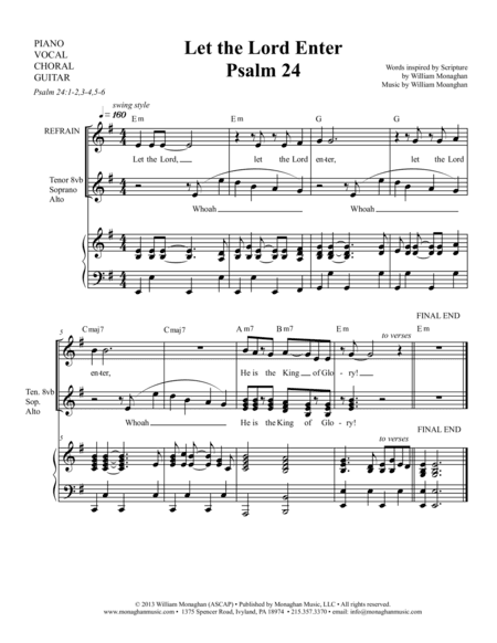 Let the Lord Enter (Psalm 24)