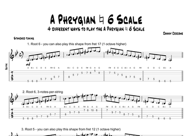 A Phrygian Natural 6 Scale (4 Ways to Play)