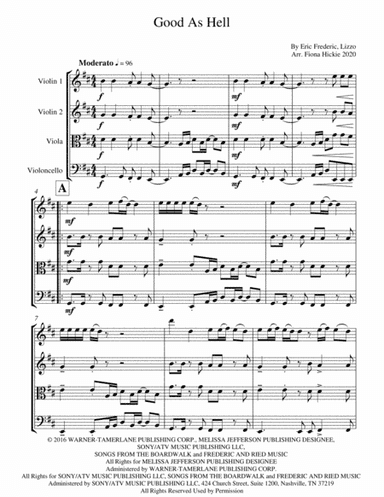 Good As Hell (arr. Fiona Hickie)