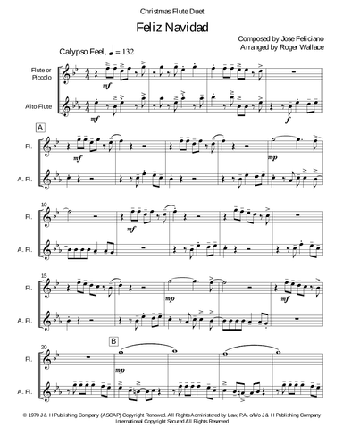 Feliz Navidad (arr. Roger Wallace)