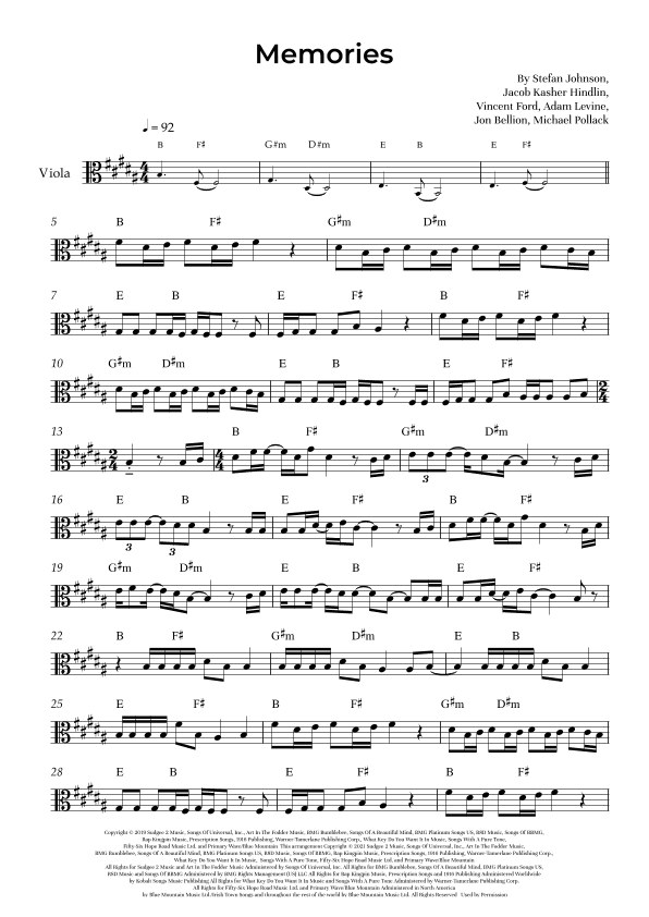 Memories (arr. Alliance Edition)