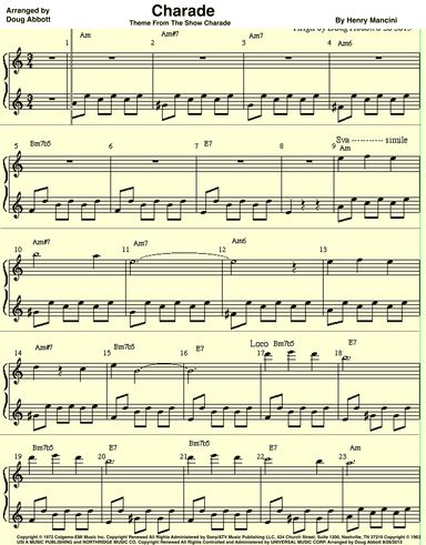 Charade (arr. Doug Abbott)