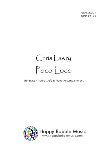 Poco Loco - for Bb Brass [Treble Clef] & Piano (from Scenes from a Parisian Cafe)