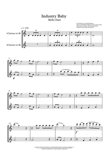 Industry Baby (arr. Rebeca Goncalves)