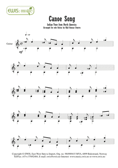 Test Upload - Canoe Song (arr. EWIS Music)
