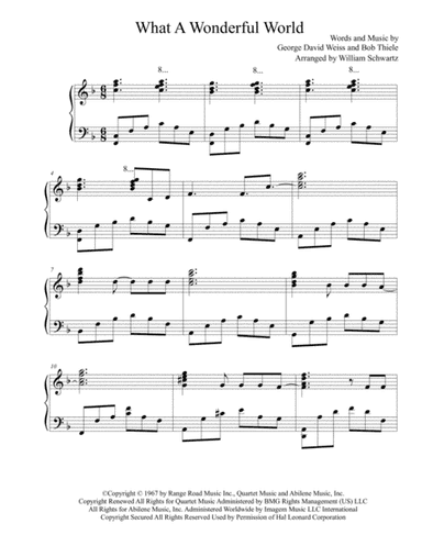 What A Wonderful World (arr. William Schwartz)