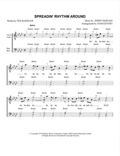 Spreadin' Rhythm Around (arr. Tom Gentry)