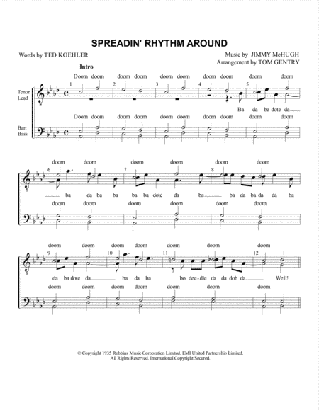 Spreadin' Rhythm Around (arr. Tom Gentry)
