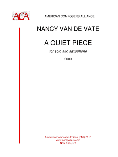 [Van de Vate] A Quiet Place