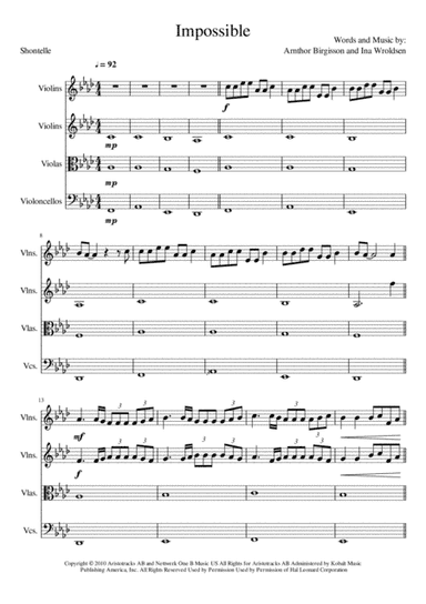 Impossible (arr. Kacie J. Rickells)