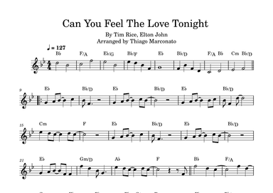Can You Feel The Love Tonight (arr. Thiago Marconato)