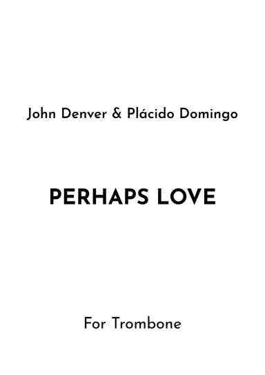 Perhaps Love (arr. Jireh J.)