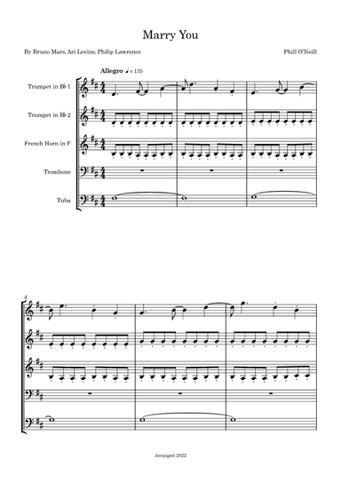 Marry You (arr. Phill O'Neill)