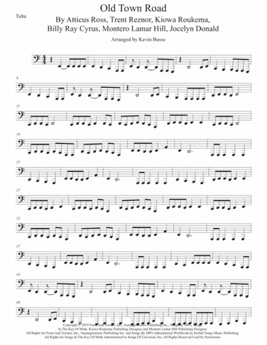 Old Town Road (remix) (arr. Kevin Busse)