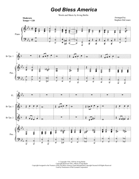 God Bless America (arr. Stephen DeCesare)