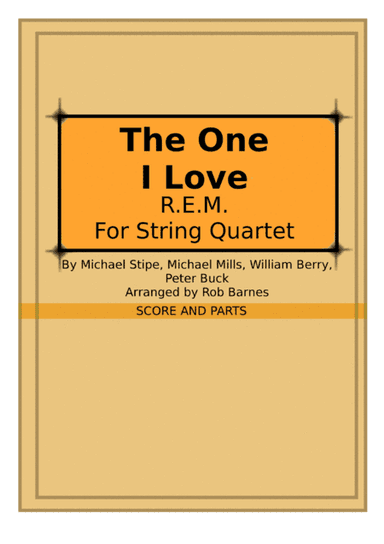 The One I Love (arr. Rob Barnes)