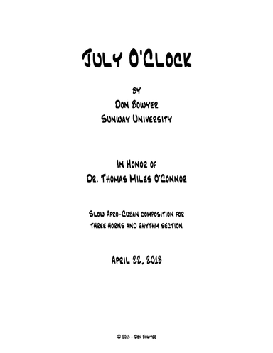 July O'Clock