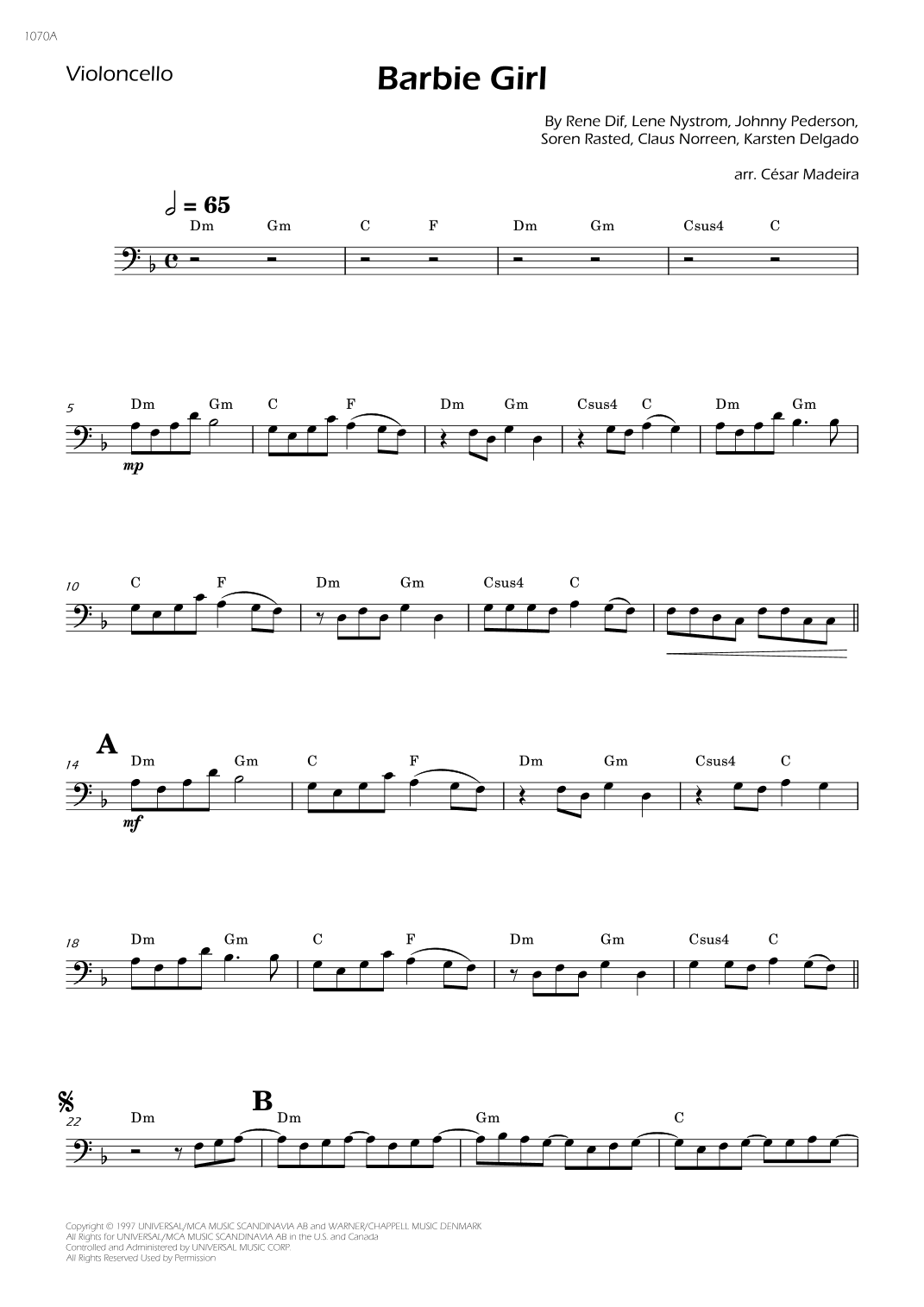 Barbie Girl (arr. César Madeira)
