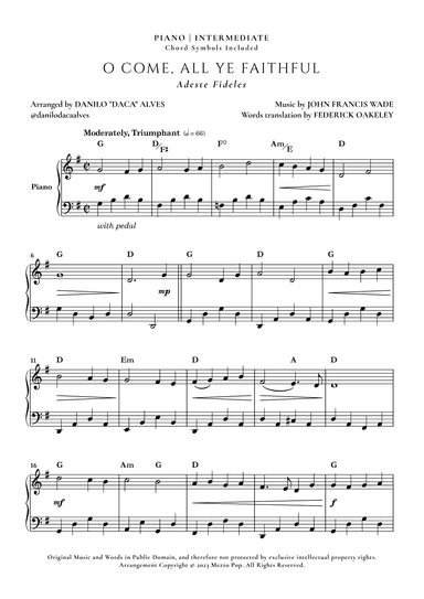 O Come, All Ye Faithful (arr. Danilo "Daca" Alves)