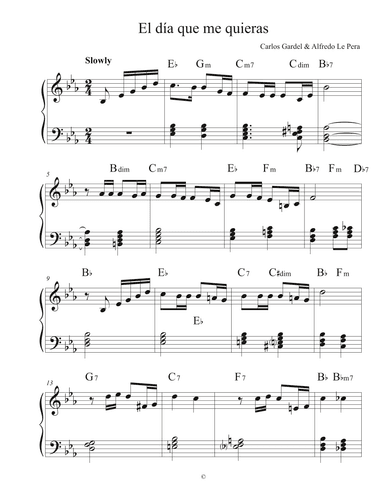 El día que me quieras (arr. Pedro Bernardez)