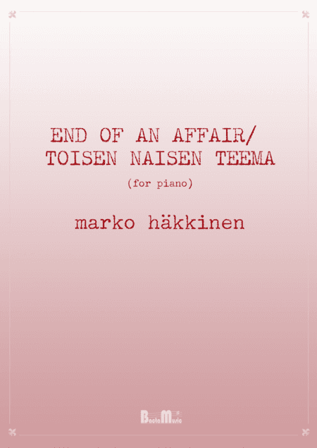 End of an Affair - Toisen naisen teema