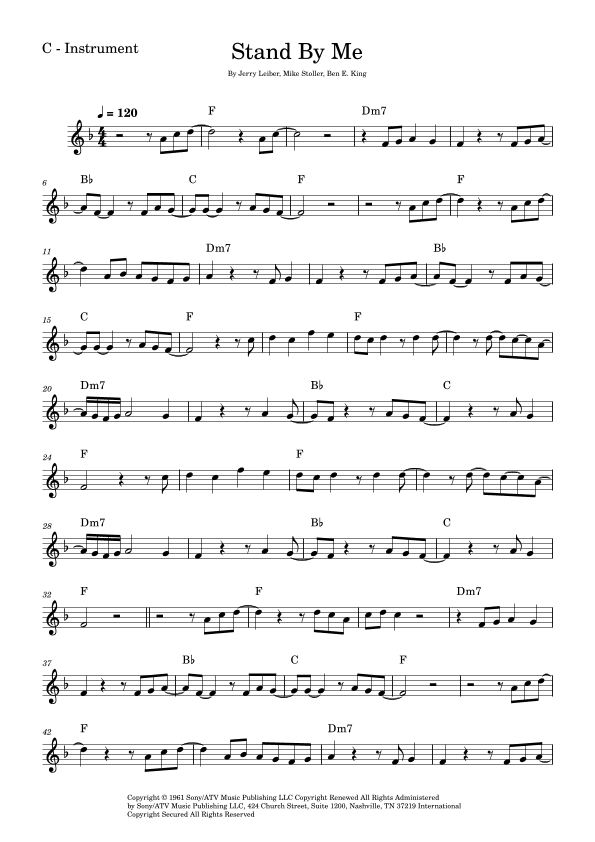 Stand By Me (arr. Fabio Eduardo de Oliveira)