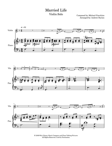 Married Life (arr. Andrew Boylan)