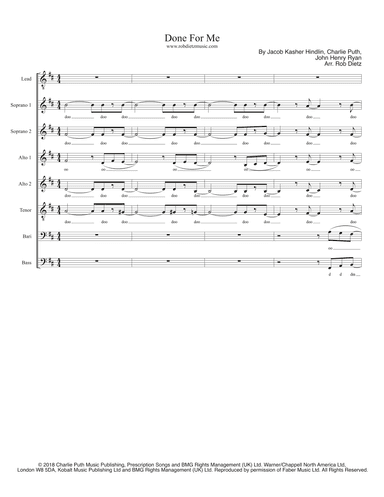 Done For Me (arr. Rob Dietz)