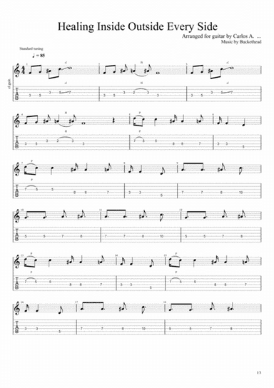 Healing Inside Outside Every Side(Buckethead) (arr. Carlos AG.)