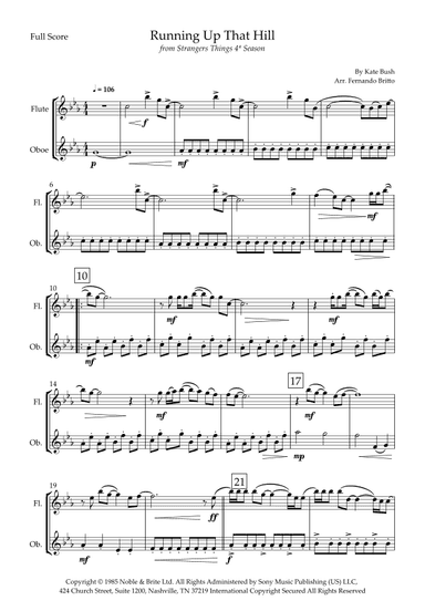 Running Up That Hill (arr. Fernando Britto)