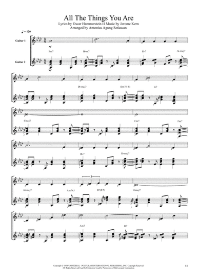 All The Things You Are (arr. Antonius Agung Setiawan)