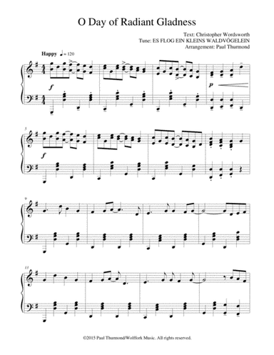 O Day of Radiant Gladness (arr. Paul Thurmond)