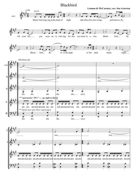 Blackbird (arr. Jon Arterton)
