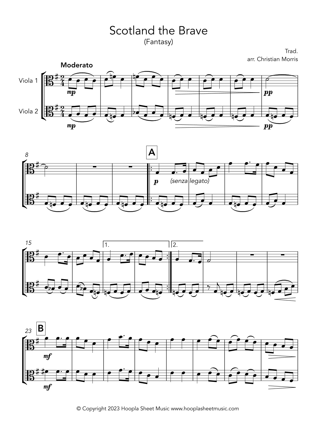 Scotland the Brave (arr. Christian Morris)