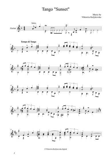 Tango "Sunset"