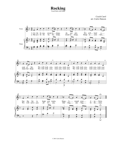 Rocking (arr. Curtis Hanson)