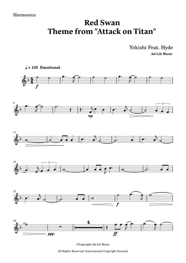 Red Swan (arr. Charles Lam)
