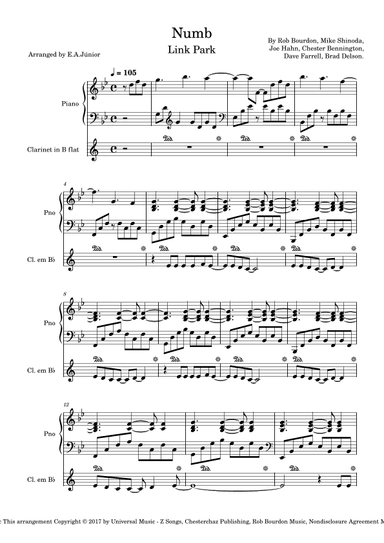 Numb (arr. E.A.Júnior)