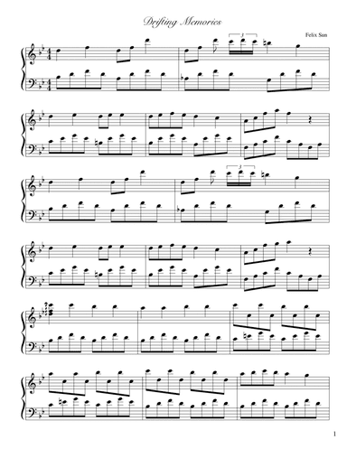 Drifting Memories (Piano Solo) - Felix Sun