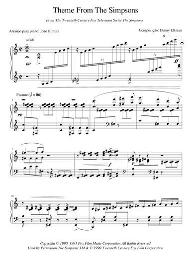 Theme From The Simpsons (arr. Joao Itimura)