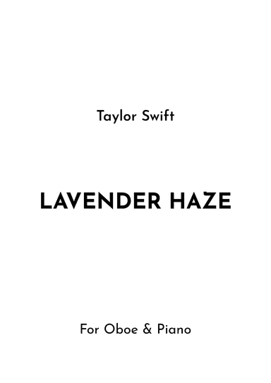 Lavender Haze (arr. Jireh J.)