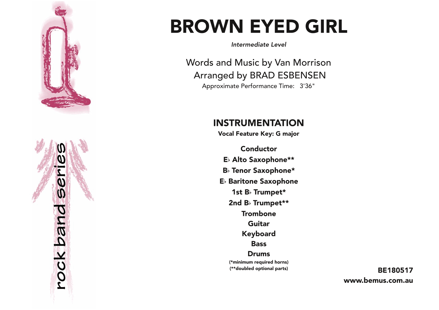 Brown Eyed Girl (arr. Brad Esbensen)