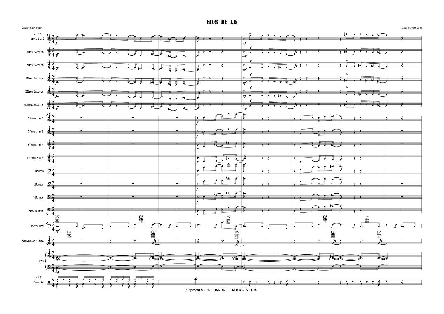 Flor De Lis (arr. Marco Oliveira)