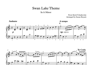 Swan Lake (in A Minor) (arr. Suzan Beyazit)