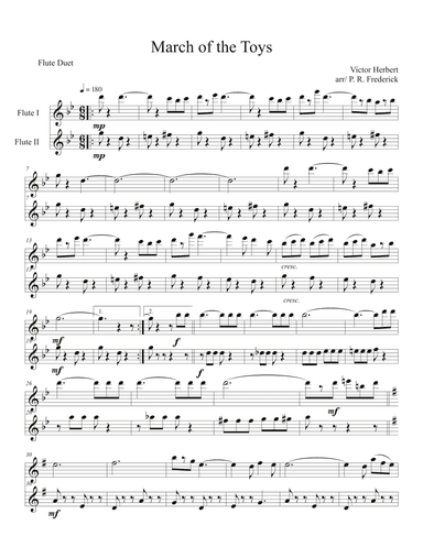 March of the Toys (Flute Duet) (arr. P. R. Frederick)