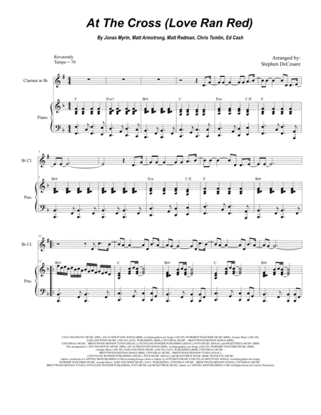 At The Cross (love Ran Red) (arr. Stephen DeCesare)