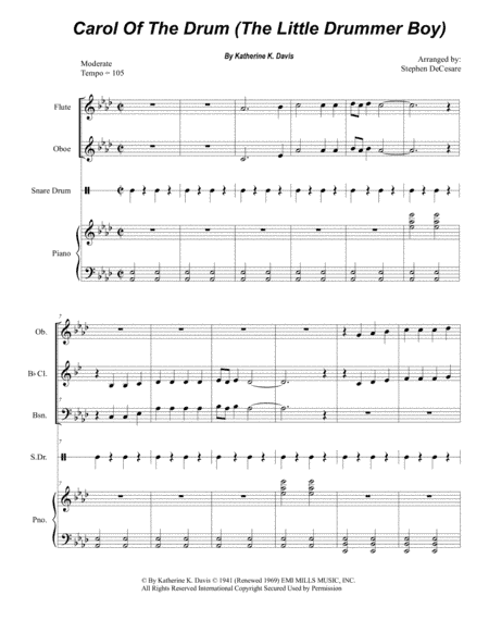 Carol Of The Drum (arr. Stephen DeCesare)