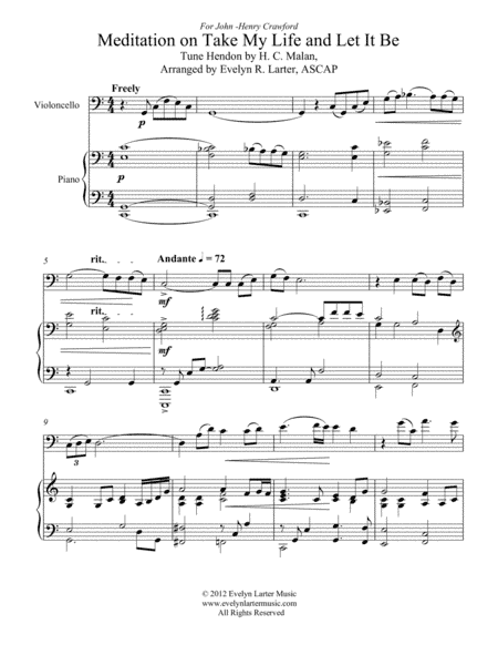 Meditation on Take my Life And Let It Be (arr. Evelyn R. Larter)